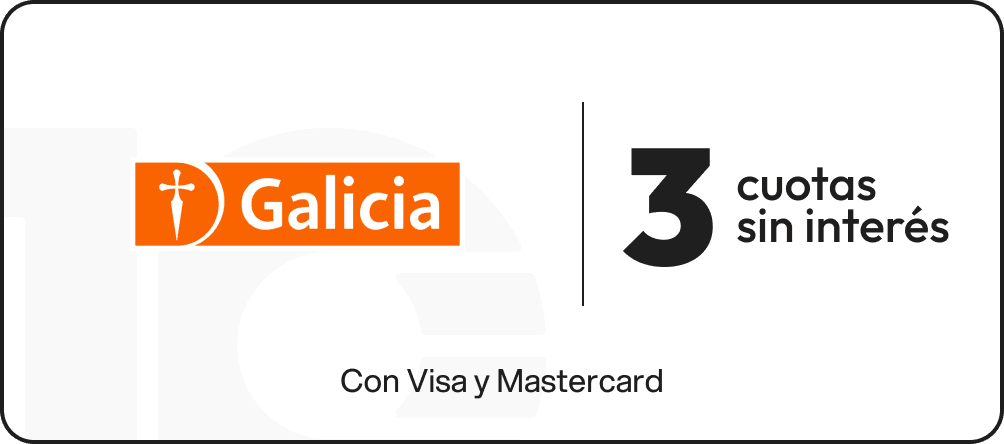 Banco Galicia: 3 cuotas sin interés con Visa y Mastercard