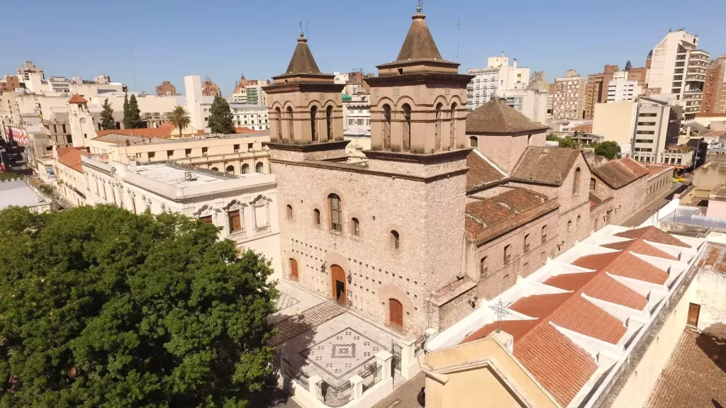 Edificio de la antigua Universidad de Córdoba visto desde el aire