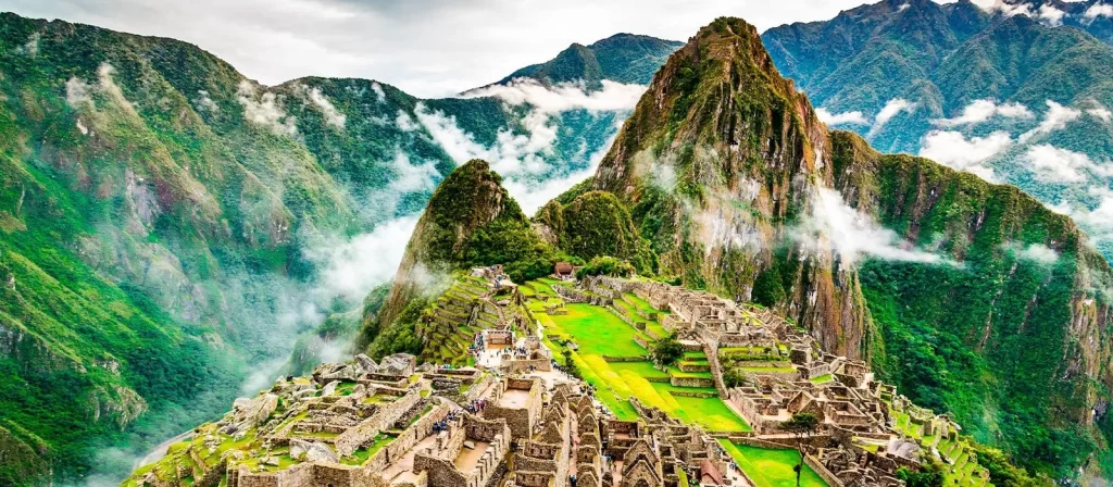 Imagen panorámica de Machu Picchu.