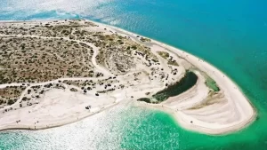 Vista aérea de la playa de Punta Perdices